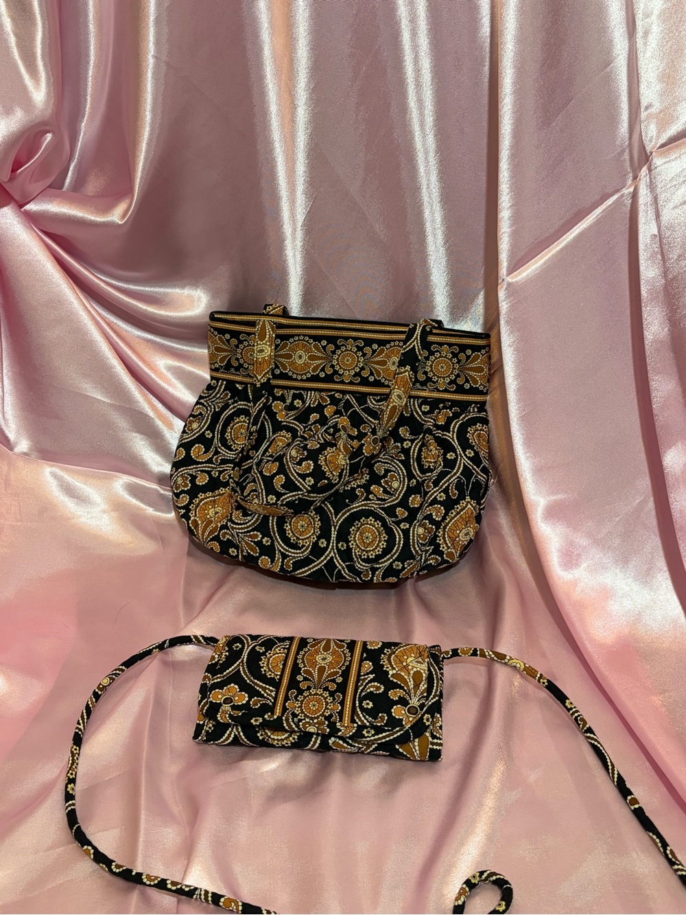 Vintage Vera Bradley Caffe Latte with Matching Pouch